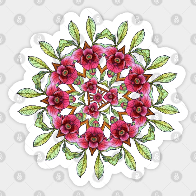 Pawpaw Kaleidoscope Sticker by ThisIsNotAnImageOfLoss
